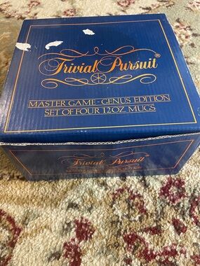 Master Game Genus Edition - Blue & Gold 12oz Mug Set (Set of 4)